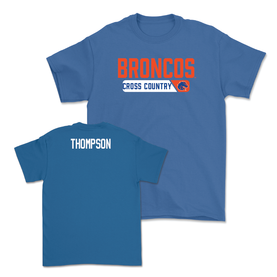 Boise State Men's Cross Country Blue Sideline Tee - Alex Thompson Youth Small