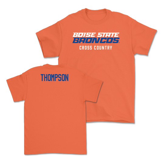 Boise State Men's Cross Country Orange Staple Tee - Alex Thompson Youth Small