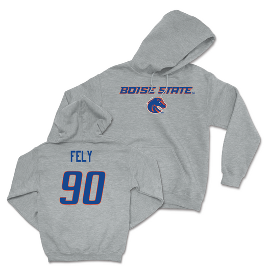 Boise State Football Sport Grey Classic Hoodie - Braxton Fely Youth Small