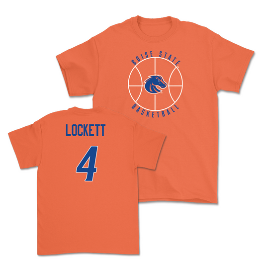 Boise State Men's Basketball Orange Hardwood Tee - Chris Lockett Youth Small