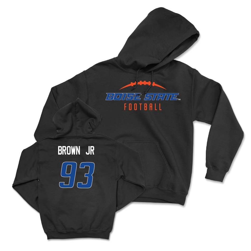 Boise State Football Black Gridiron Hoodie - Demanuel Brown Jr. Youth Small