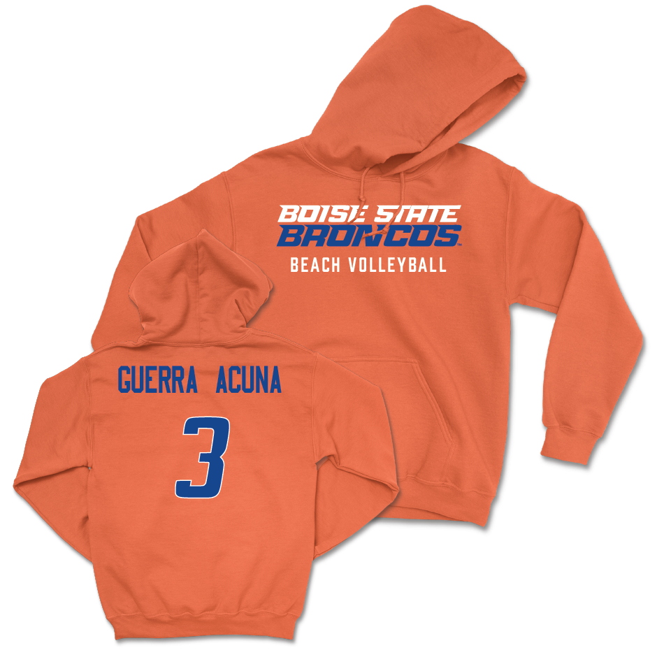 Boise State Women's Beach Volleyball Orange Staple Hoodie - Emilia Guerra Acuna Youth Small