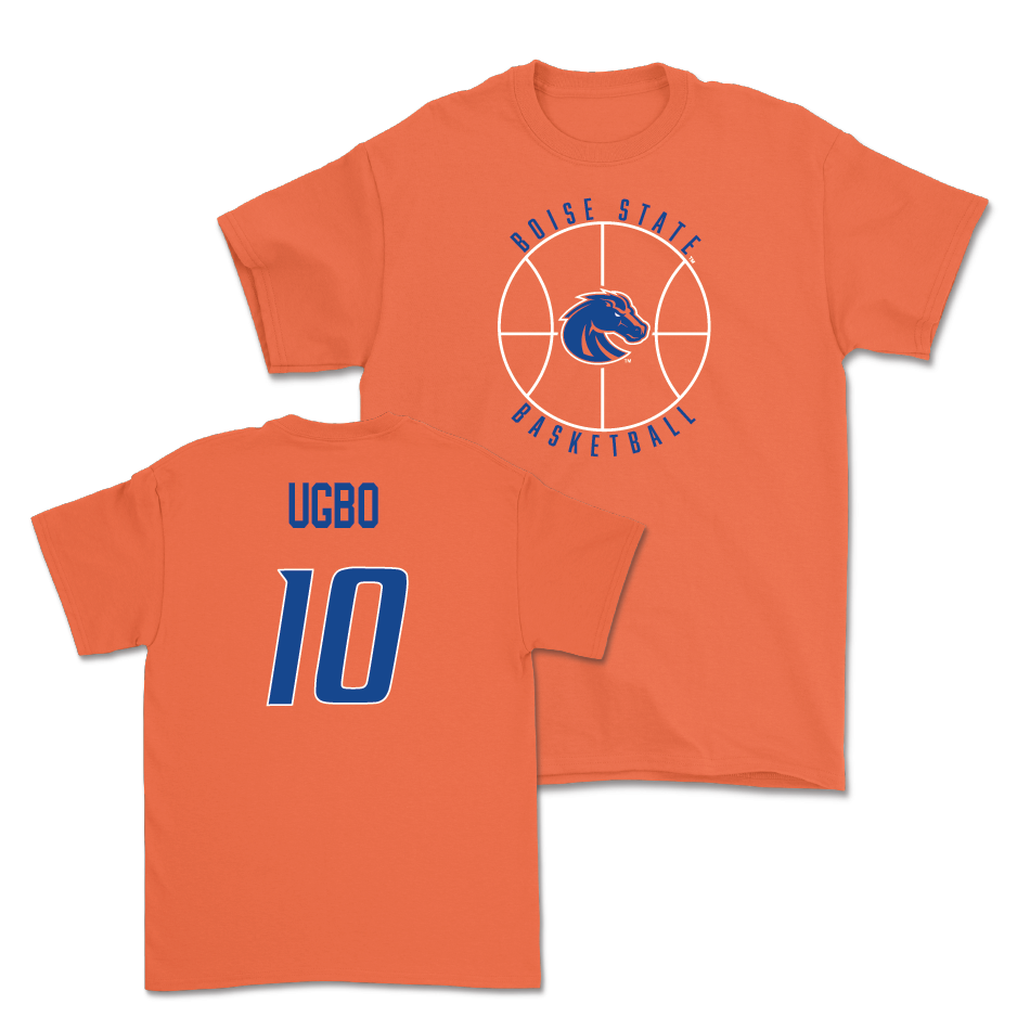 Boise State Men's Basketball Orange Hardwood Tee - Emmanuel Ugbo Youth Small