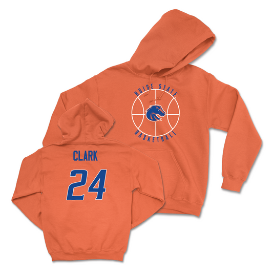 Boise State Women's Basketball Orange Hardwood Hoodie - Jayda Clark Youth Small