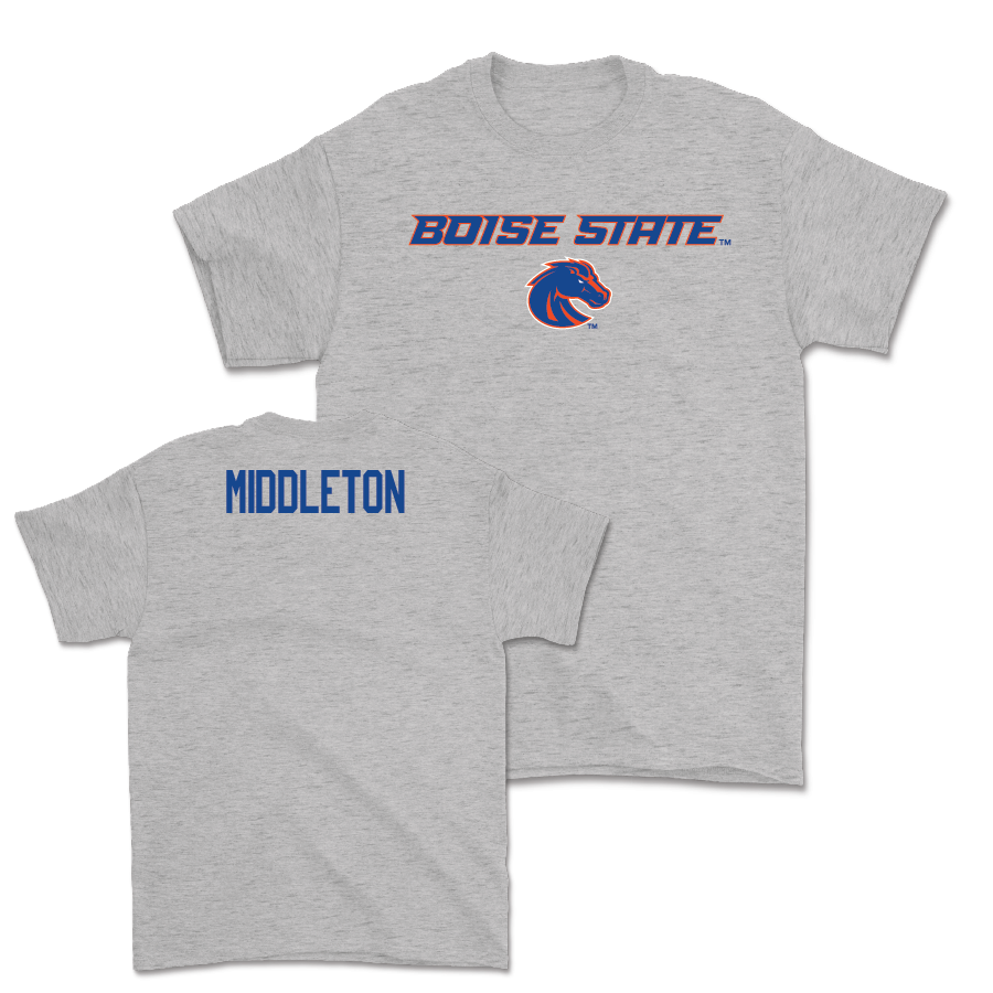 Boise State Men's Tennis Sport Grey Classic Tee - Jett Middleton Youth Small