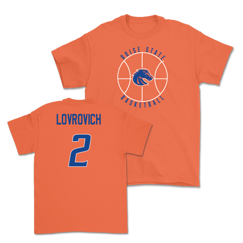 Boise State Women's Basketball Orange Hardwood Tee - Linsey Lovrovich Youth Small