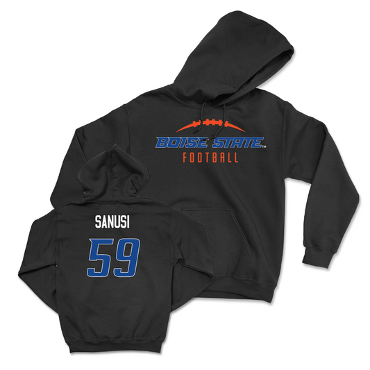 Boise State Football Black Gridiron Hoodie - Lopez Sanusi Youth Small