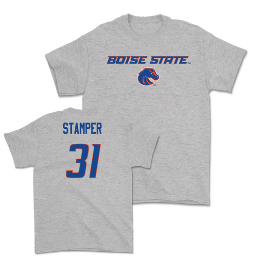 Boise State Women's Soccer Sport Grey Classic Tee - Marin Stamper Youth Small