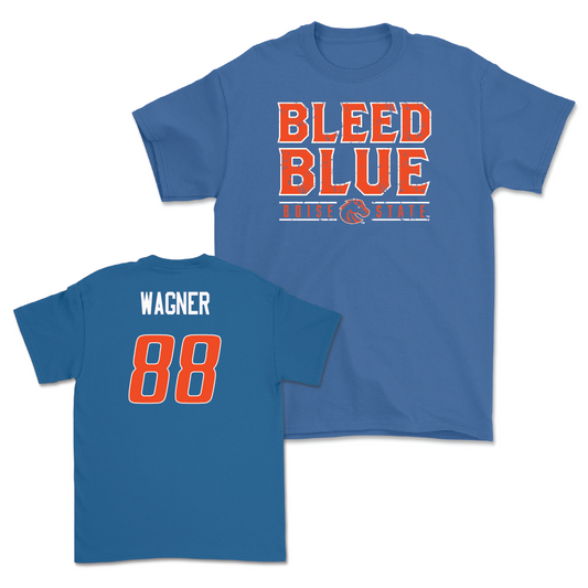 Boise State Football Blue "Bleed Blue" Tee - Matt Wagner Youth Small