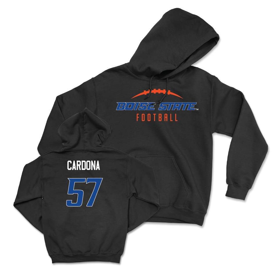 Boise State Football Black Gridiron Hoodie - Nathan Cardona Youth Small