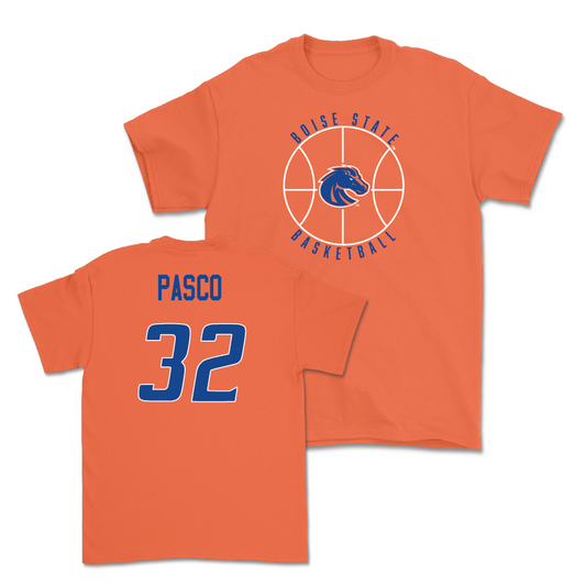 Boise State Women's Basketball Orange Hardwood Tee - Natalie Pasco Youth Small