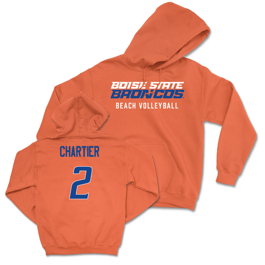 Boise State Women's Beach Volleyball Orange Staple Hoodie - Rorianna Chartier Youth Small