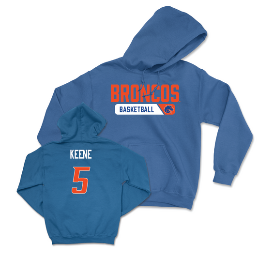 Boise State Men's Basketball Blue Sideline Hoodie - Richard Keene Youth Small