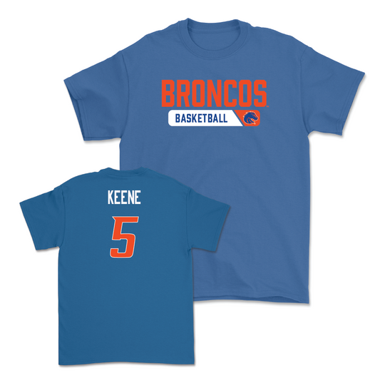 Boise State Men's Basketball Blue Sideline Tee - Richard Keene Youth Small