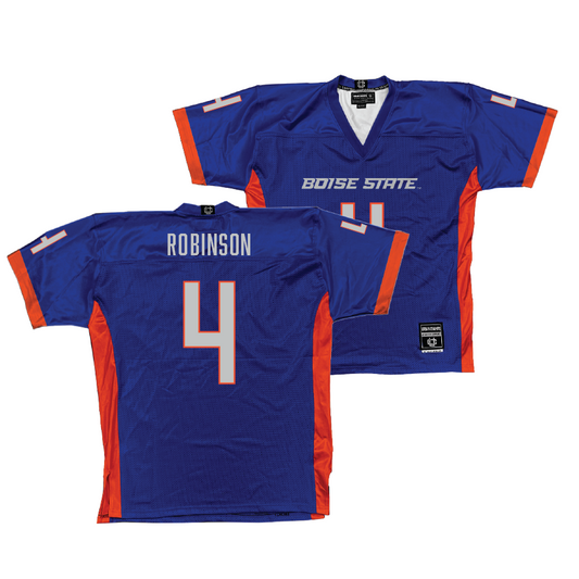 Boise State Football Blue Jerseys Jersey - Rodney Robinson | #4 Youth Small