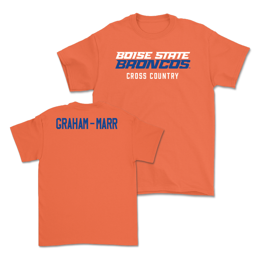 Boise State Men's Cross Country Orange Staple Tee - Tom Graham-Marr Youth Small