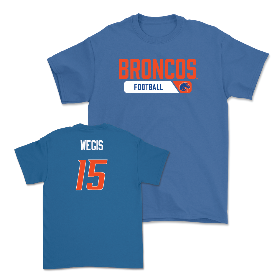 Boise State Football Blue Sideline Tee - Tyler Wegis Youth Small