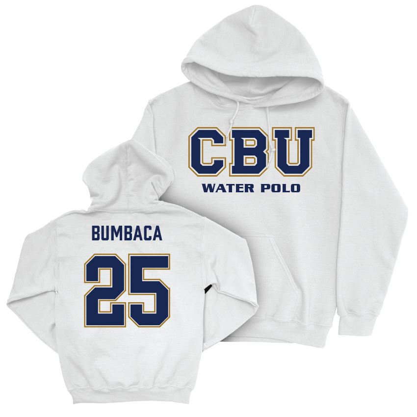 CBU Women's Water Polo White Classic Hoodie   - Niya Bumbaca