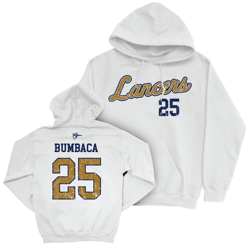 CBU Women's Water Polo White Script Hoodie   - Niya Bumbaca