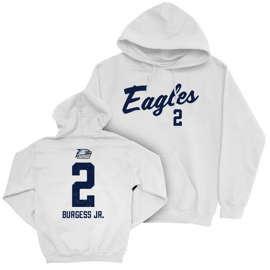 Georgia Southern Football White Script Hoodie  - Derwin Burgess Jr.