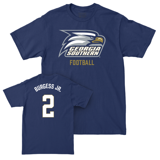 Georgia Southern Football Navy Staple Tee  - Derwin Burgess Jr.