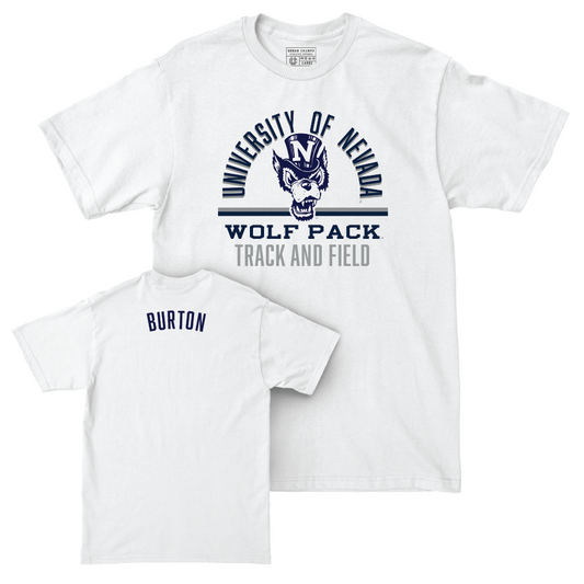 Nevada Women's Track & Field White Classic Comfort Colors Tee   - Kylie Burton