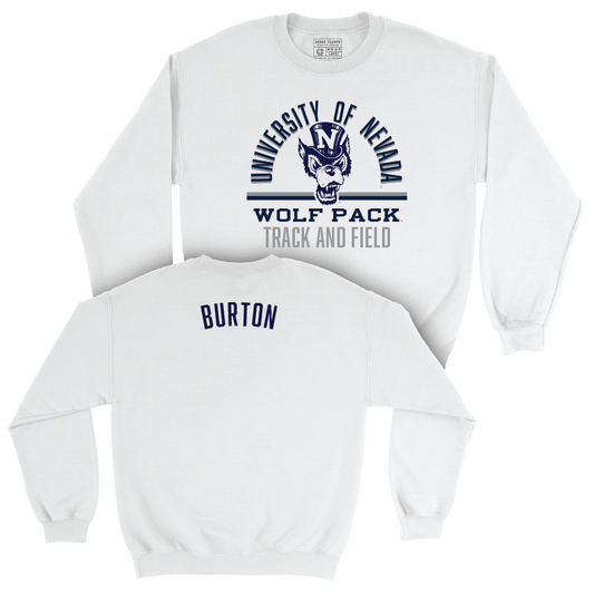 Nevada Women's Track & Field White Classic Crew   - Kylie Burton