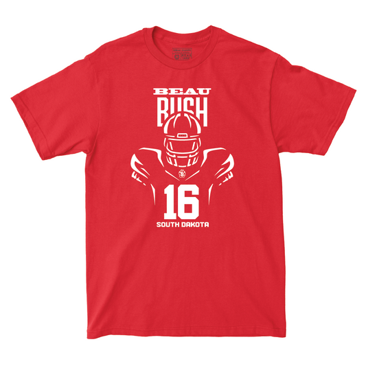 South Dakota Football Red End Zone Tee - Beau Bush