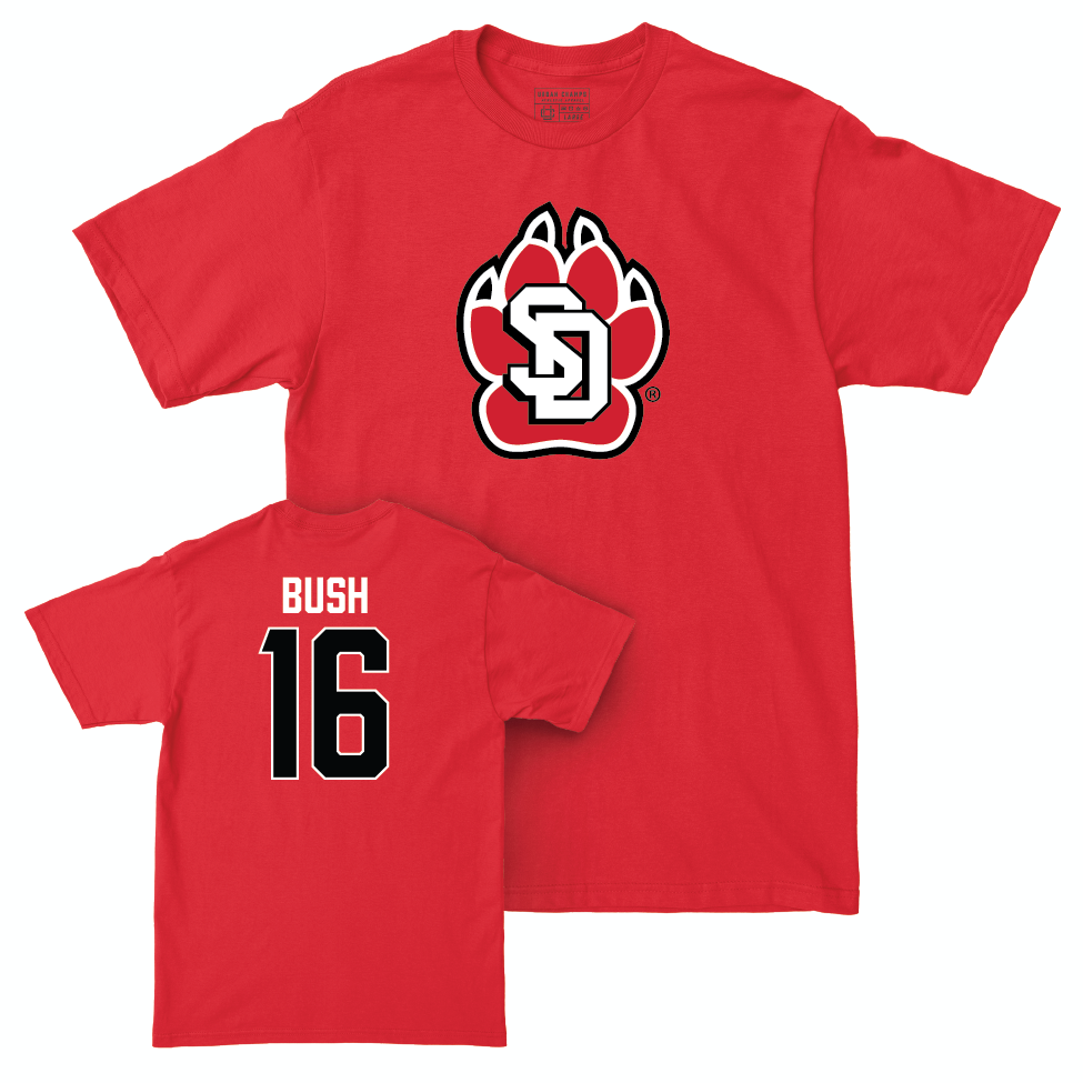 South Dakota Football Red Legacy Tee - Beau Bush