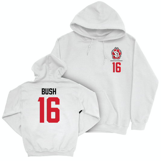 South Dakota Football White Logo Hoodie - Beau Bush