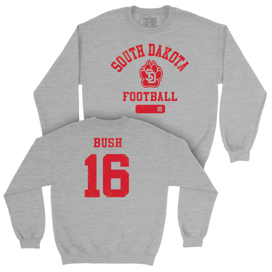 South Dakota Football Sport Grey Varsity Crew - Beau Bush