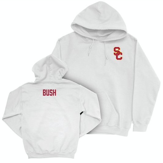 USC Women's Track & Field White Logo Hoodie - Ahnyx Bush