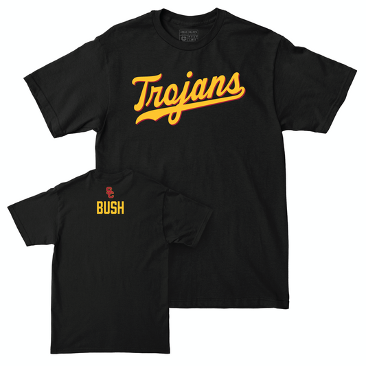 USC Women's Track & Field Black Script Tee - Ahnyx Bush