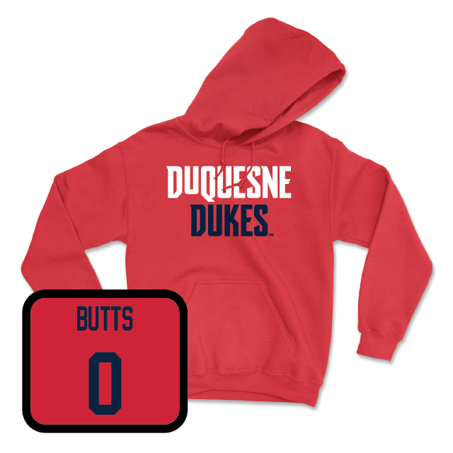 Duquesne Football Red Dukes Hoodie - Taj Butts