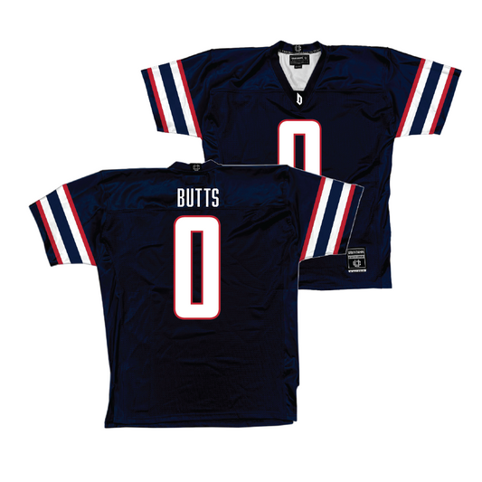 Duquesne Football Navy Jersey - Taj Butts