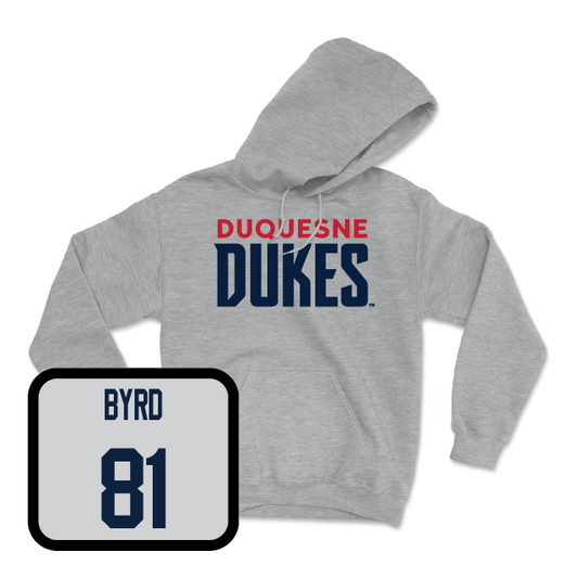 Duquesne Football Sport Grey Lock Hoodie - Lamere Byrd