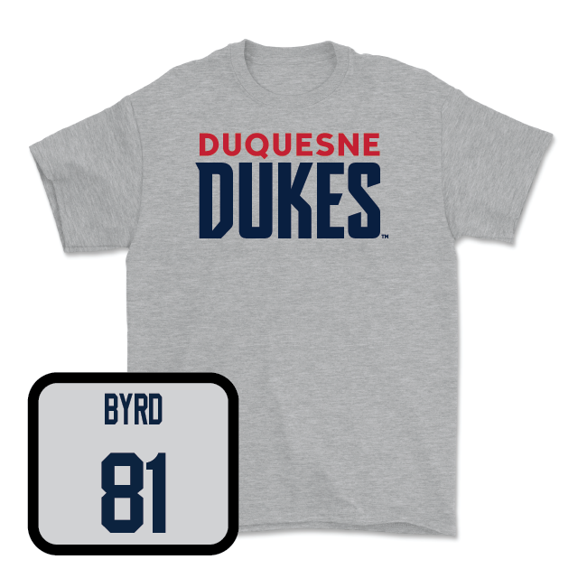 Duquesne Football Sport Grey Lock Tee - Lamere Byrd