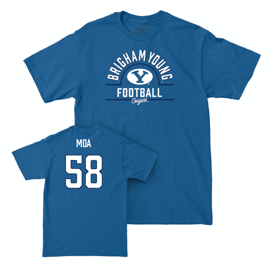 BYU Football Royal Arch Tee - Aisea Moa Small