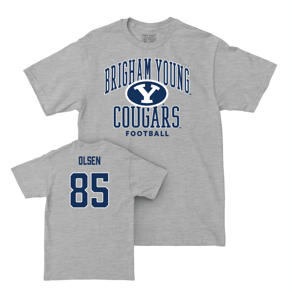 BYU Football Sport Grey Classic Tee - Anthony Olsen Small