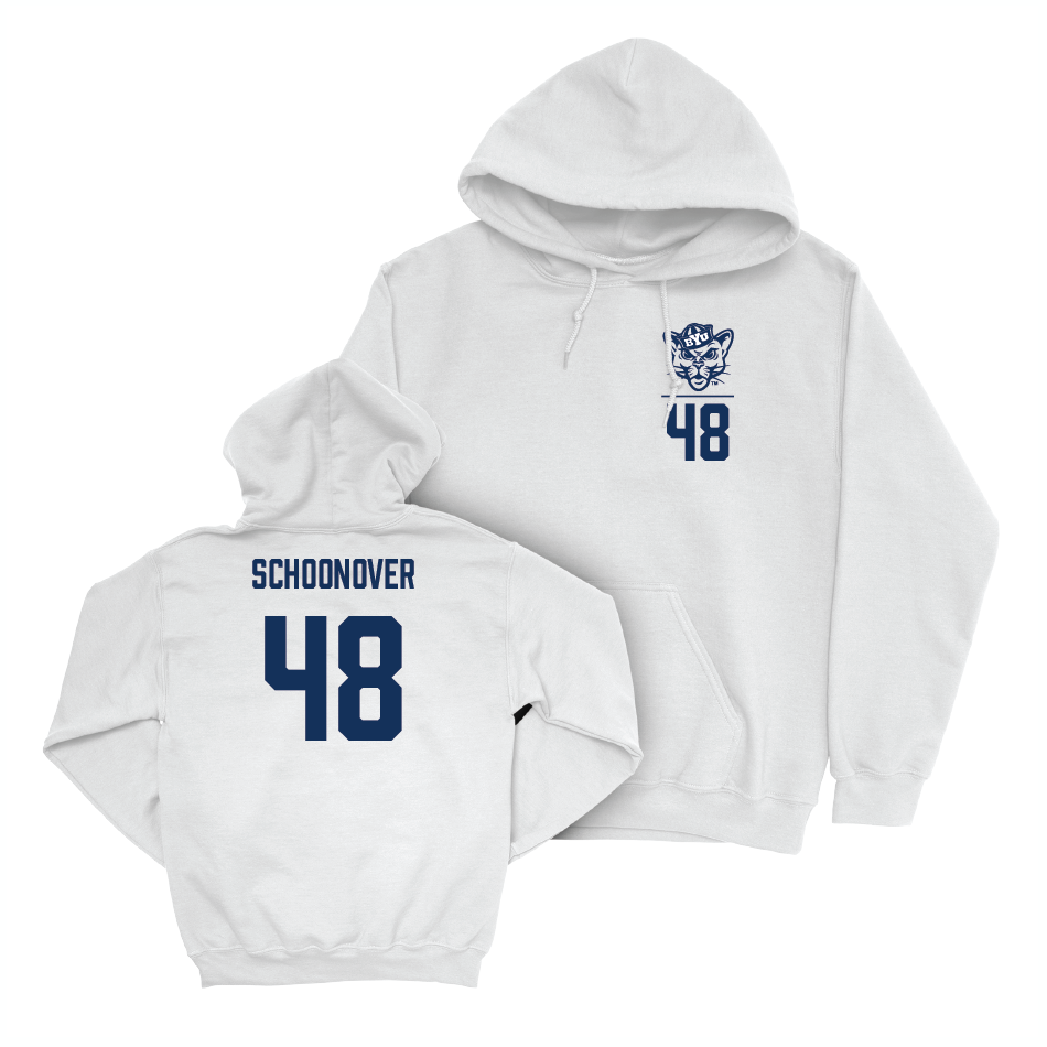 BYU Football White Logo Hoodie - Bodie Schoonover Small