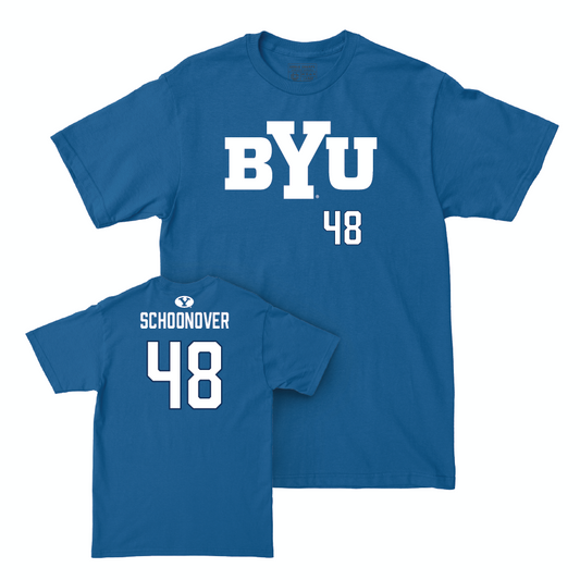 BYU Football Royal Wordmark Tee - Bodie Schoonover Small