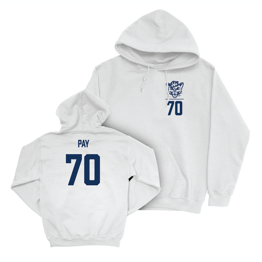 BYU Football White Logo Hoodie - Connor Pay Small