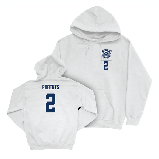 BYU Football White Logo Hoodie - Chase Roberts Small