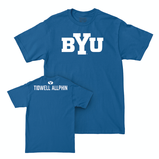 BYU Women's Track & Field Royal Wordmark Tee - Cierra Tidwell Allphin Small