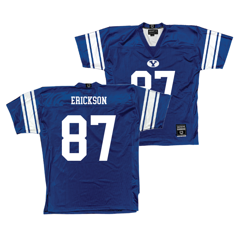 BYU Football Royal Jersey - Ethan Erickson Small