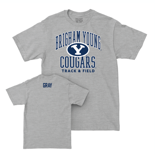 BYU Men's Track & Field Sport Grey Classic Tee - Hayden Gray Small