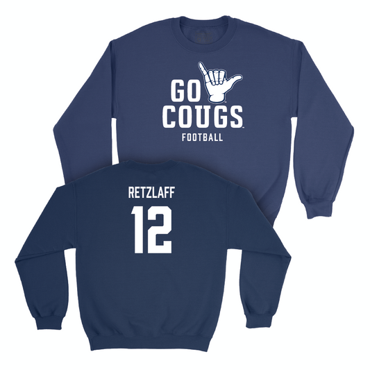 BYU Football Navy Cougs Crew - Jake Retzlaff Small