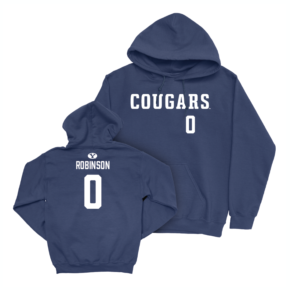 BYU Football Navy Cougars Hoodie - Jakob Robinson Small