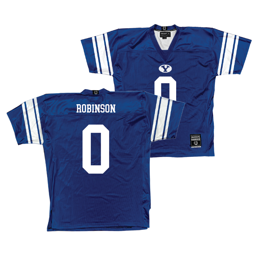 BYU Football Royal Jersey - Jakob Robinson Small