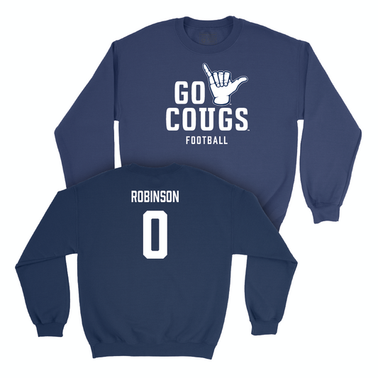 BYU Football Navy Cougs Crew - Jakob Robinson Small